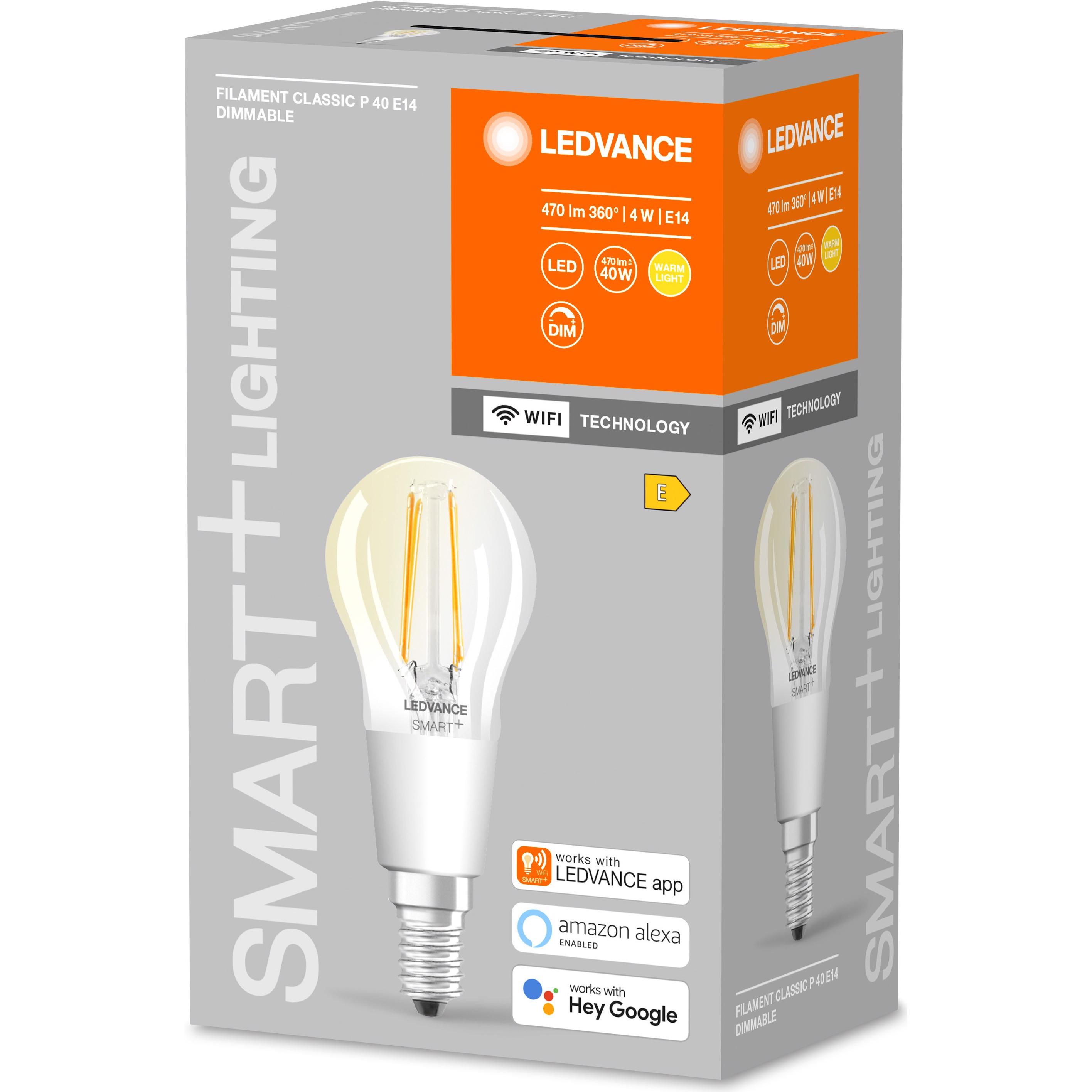 Thumbnail - Ledvance, Leuchtmittel, Smart+ Wifi Filament Mini Bulb (E14, 4 W, 470 lm, 1 x, E)
