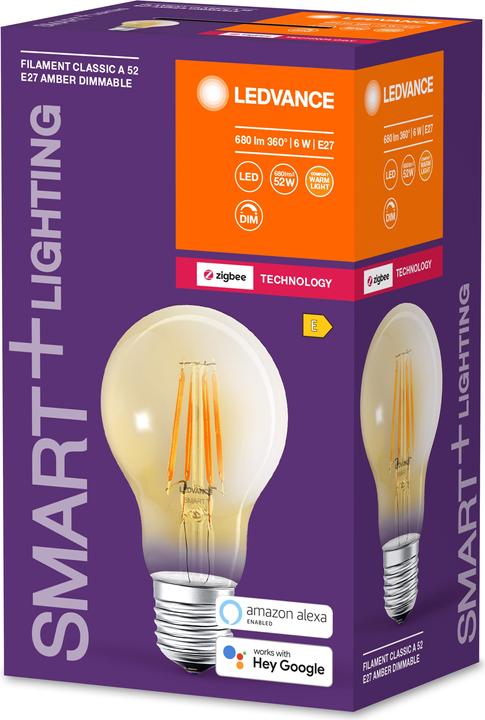 Image du produit Ledvance Filament Smart+ Classic (E27, 680 lm, 4x)