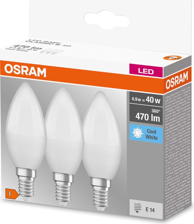 Actual product image Osram Led Base Classic B (E14, 470 lm, 10 x)