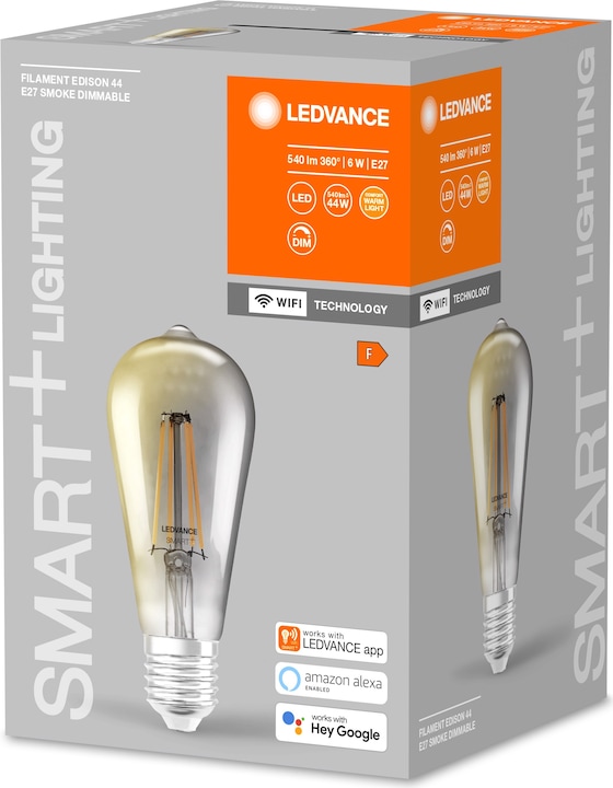 Produktbild Ledvance Smart+ Wifi Filament Edison (E27, 6 W, 540 lm, 1 x, F)