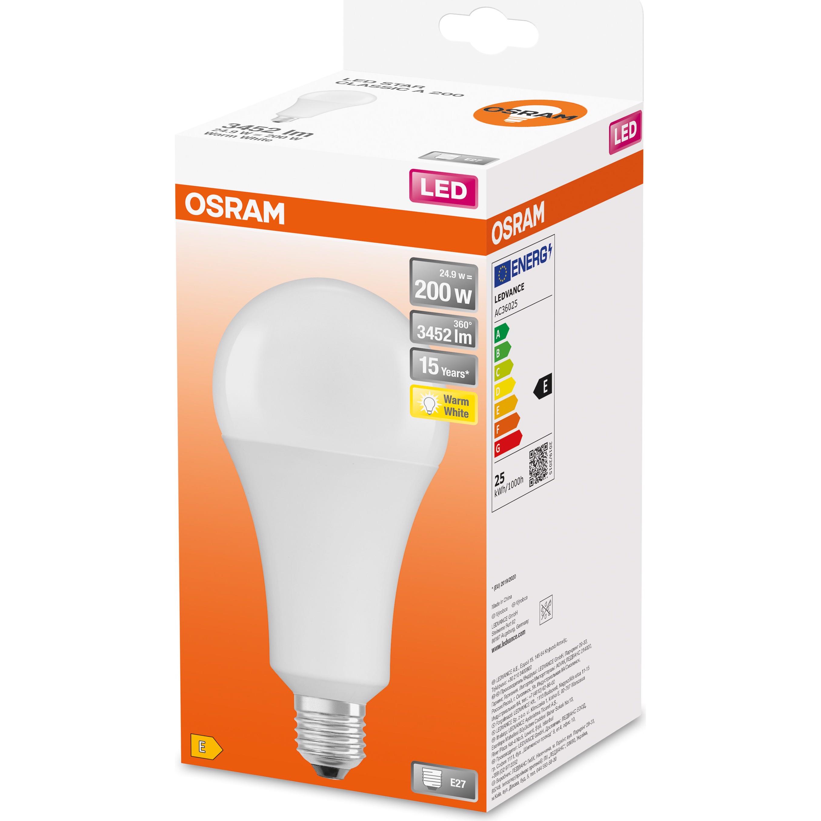 Thumbnail - Osram, Leuchtmittel, Led Star Classic A (E27, 24.90 W, 3452 lm, 1 x, E)