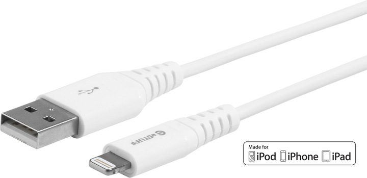 Produktbild eSTUFF Lightning Cable MFI Whit (0.50 m, USB 2.0)