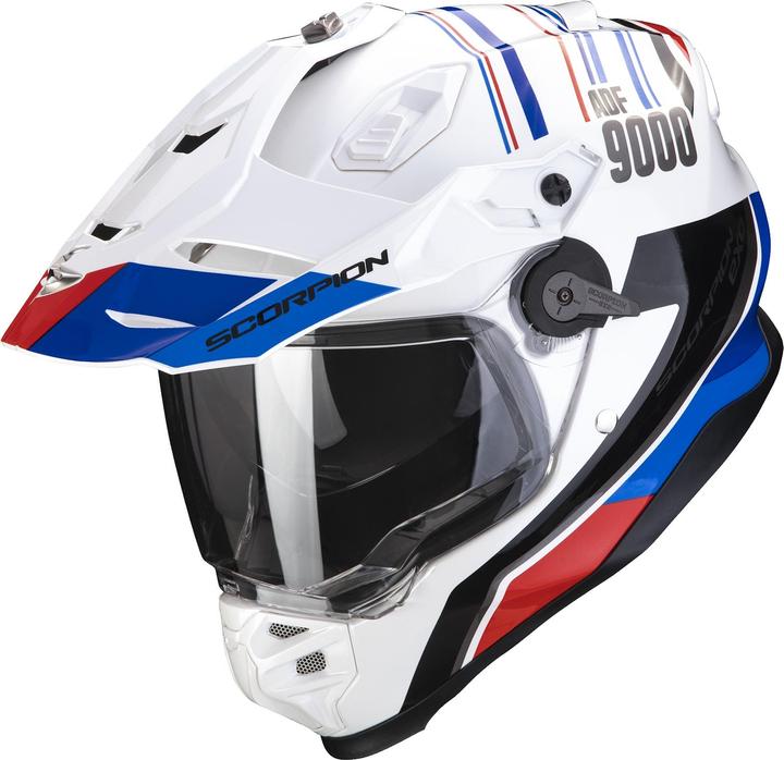 Scorpion Exo-ADF-9000 AIR Desert Weiss / Blau / Rot M (M, 57 - 58 cm)