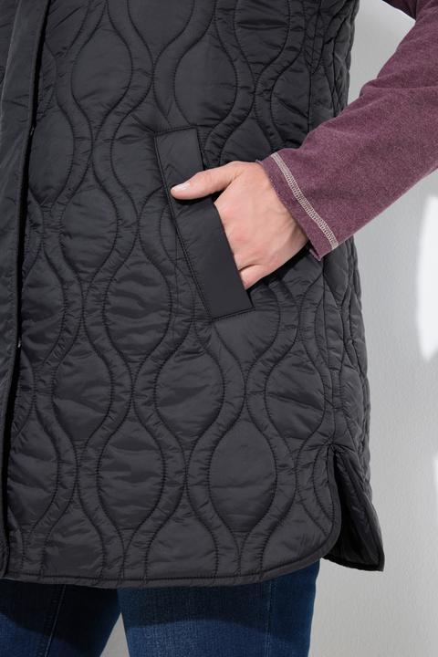 Actual product image Ulla Popken HYPRAR Ogee Quilted Vest (58)