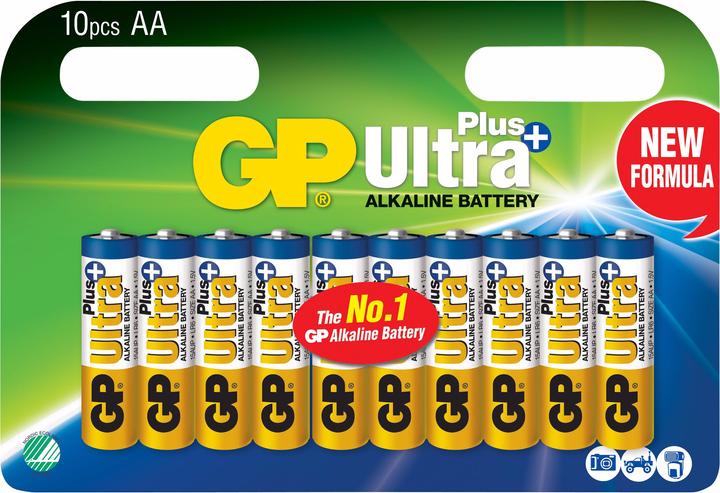 Actual product image GP Batteries GP Ultra Plus 15AUP - Battery 10 x AA type (10 pcs., AA)