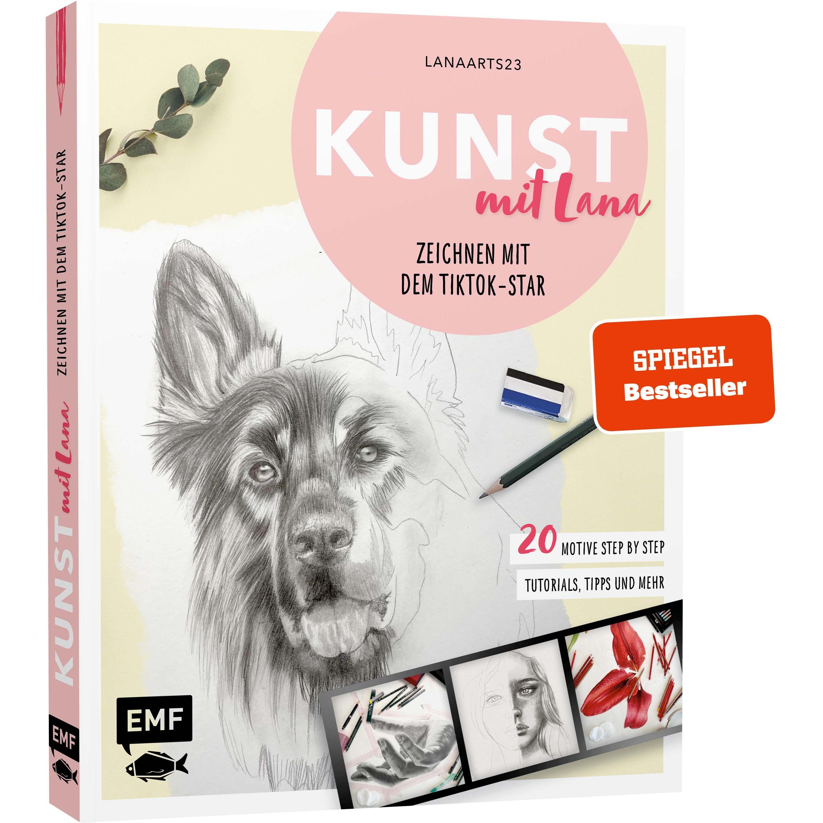 Thumbnail - Kunst mit Lana – Zeichnen mit dem TikTok-Star Lanaarts23, Ratgeber von Lanaarts23