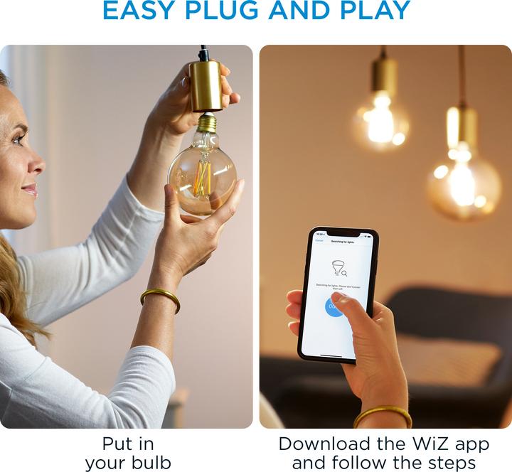 Image du produit WiZ Filament vintage (E27, 6.70 W, 640 lm, 1 x, E)