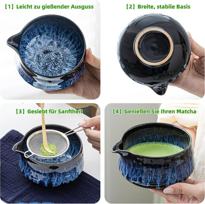 Produktbild Teanagoo 7-teiliges Matcha-Tee-Set mit Besen und Schale