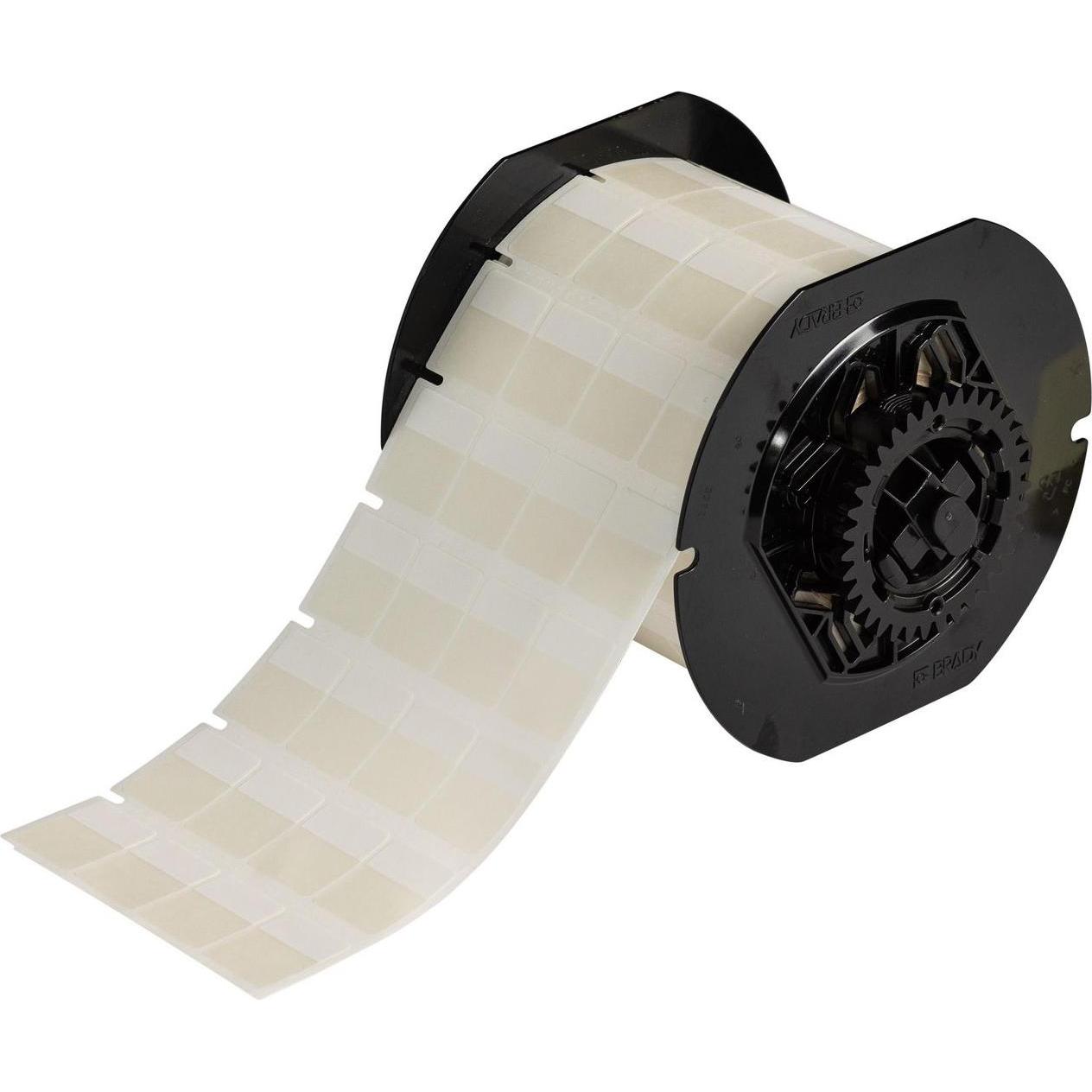 Brady, Etiketten, B33-56-417, selbstlaminierendes Vinyl, Weiss/Transparent, 19.05 x 9.53(23.80) mm, permanent