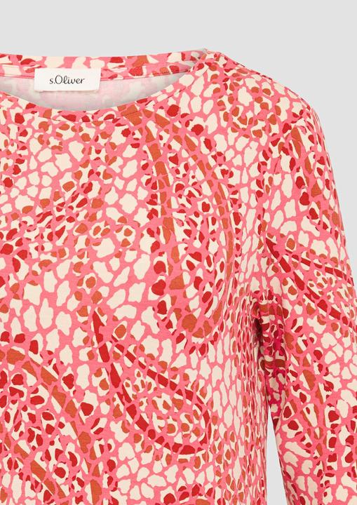 Produktbild S.Oliver T-Shirt Shirt aus Viskosestretch in O-Shape (46)