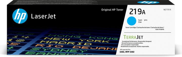 HP 219A Cyan Original LaserJet-Tonerkartusche, 1200 Seiten, Cyan, 1 Stück(e) (C)