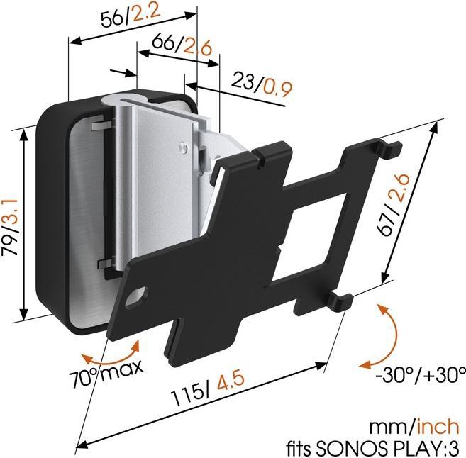 Produktbild Vogels Sound 4203 (1 Stk., Wandmontage, Schwenkbar, Neigbar)
