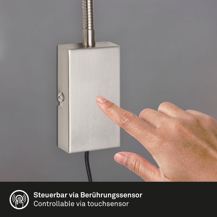 Produktbild Briloner LED Bettleuchte, matt-nickel, 1xLED/GU10/5W (400 lm, GU10)