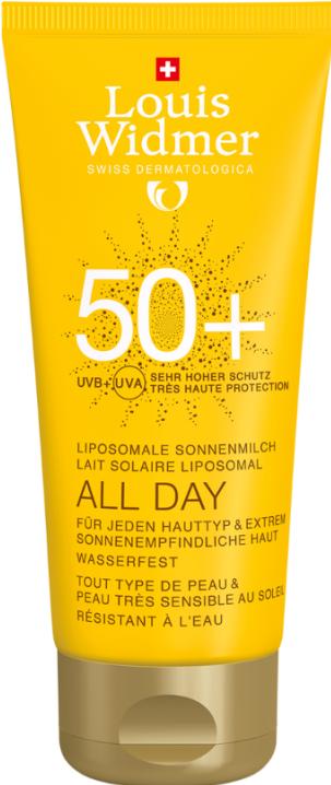 Actual product image Louis Widmer All Day (Suntan cream, SPF 50+, 100 ml, 136 g)