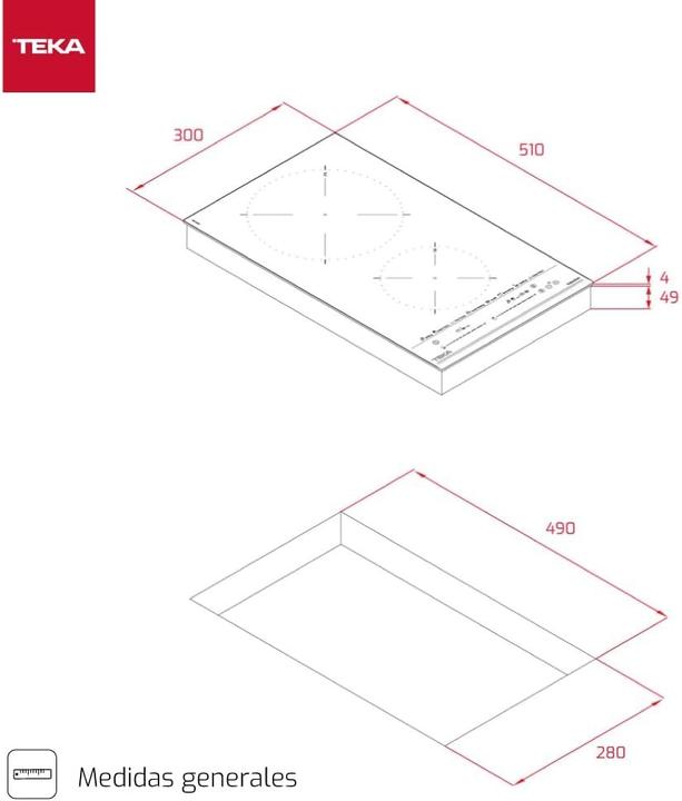 Image du produit Teka INDUCTION HOB IZC 32600 MST BK (30 cm, Table de cuisson à induction)