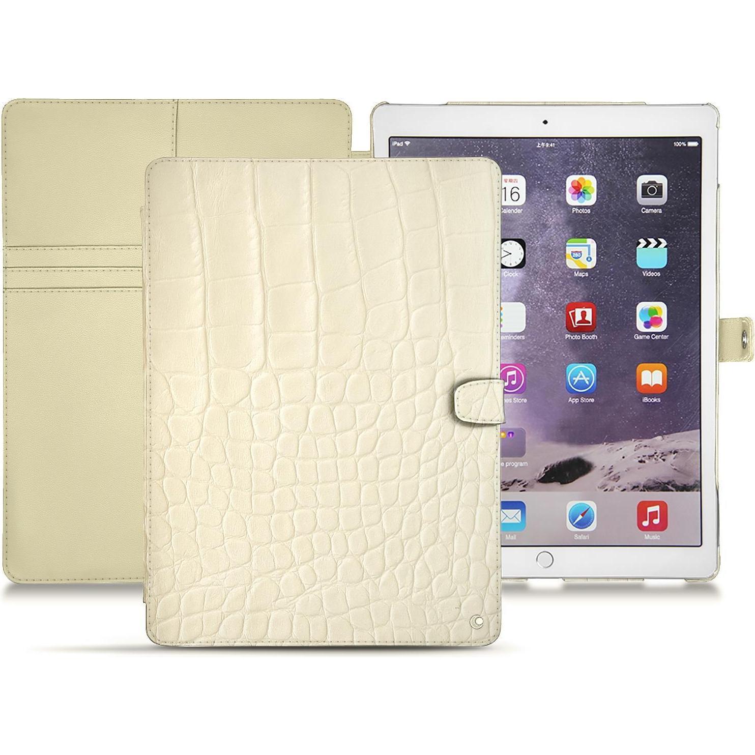 Noreve Lederschutzhülle Wallet (iPad Pro 12.9), Tablet Hülle, Braun