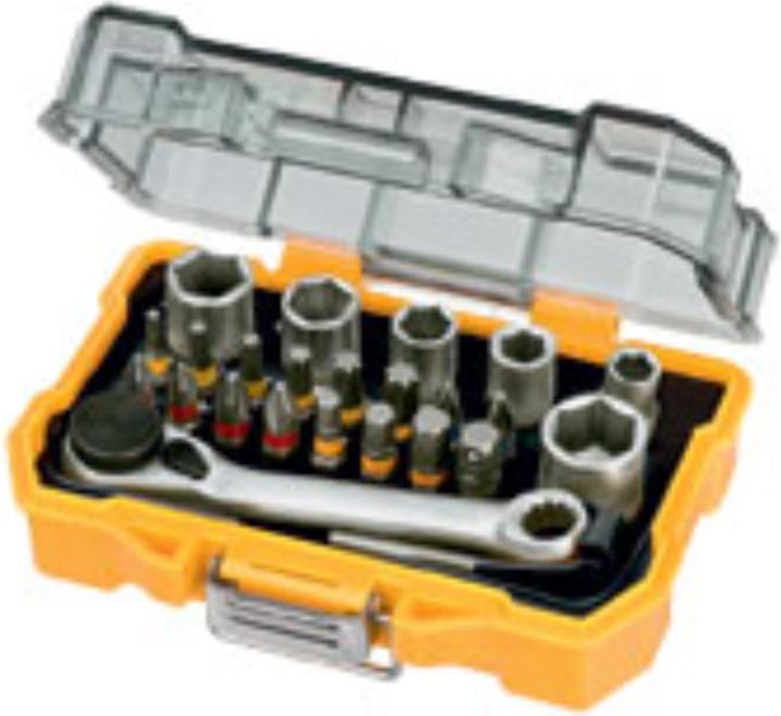 DeWalt Schroevendraaier bit en ratelset (Zeskantbus TX)
