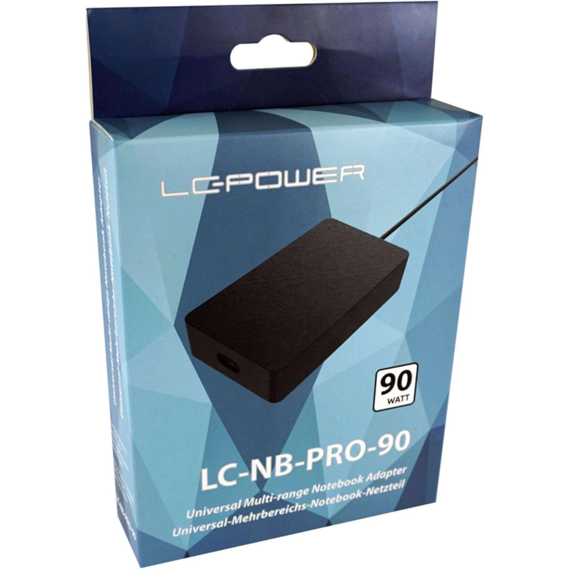 Thumbnail - LC-Power LC-NB-PRO-90 (90 W), Notebook Netzteil, Schwarz