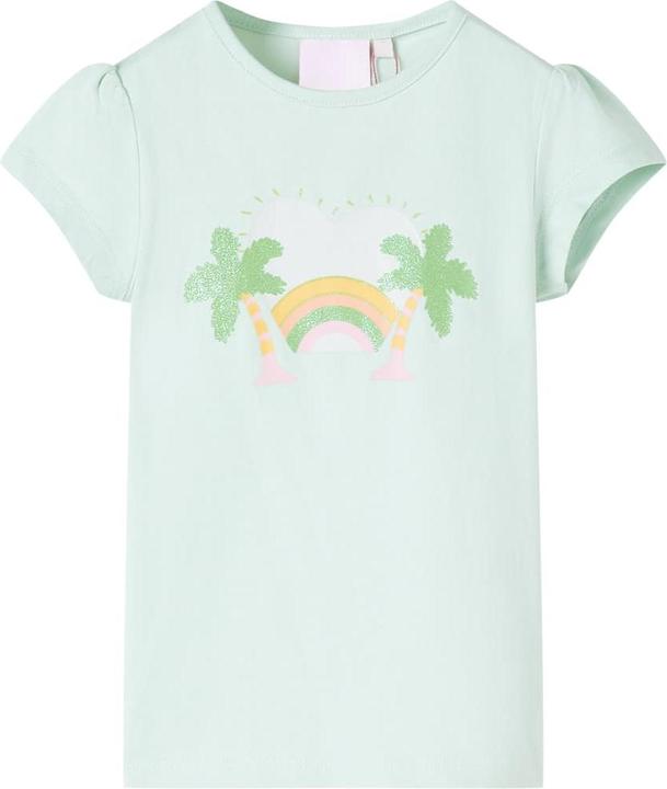 Immagine prodotto VidaXL Maglietta per bambini Verde menta chiaro 140,Materiale: 95 (140)