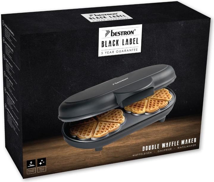 Immagine prodotto Bestron Macchina per waffle doppia, nera