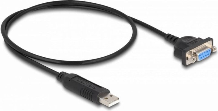 Image du produit Delock Adaptateur USB 2.0 vers série RS-232 avec port série compact (0.50 m)
