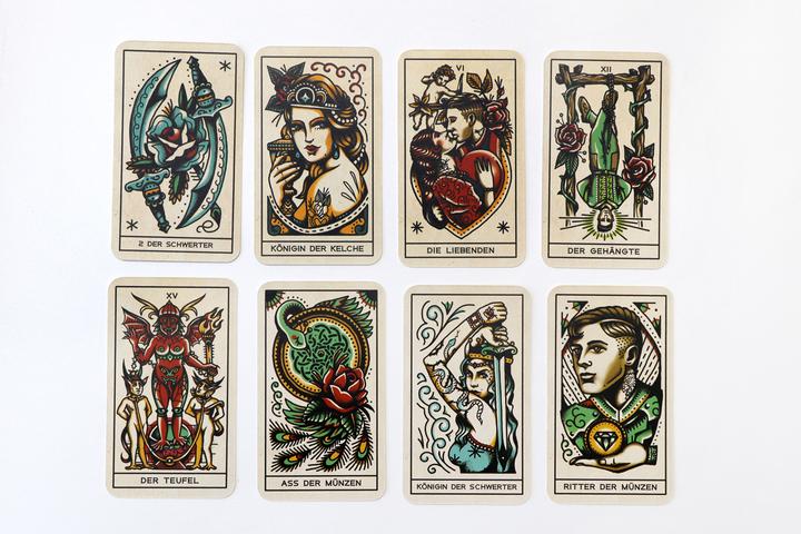 Actual product image Card game Tattoo Tarot - ink with depth