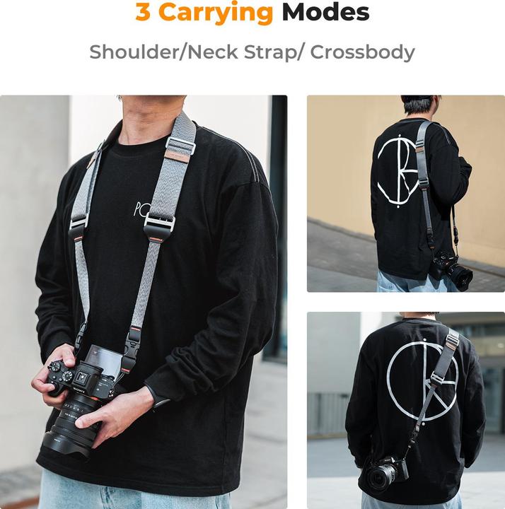 Actual product image K&F Concept 45mm WidthNeck Strap Urban Wander 03 (Grey) (Neck belt)