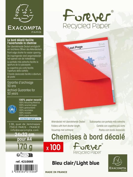 Produktbild Exacompta Sammelmappen - Aktendeckel (A4, 100x)