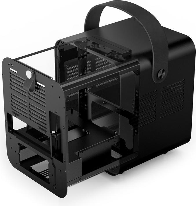 Actual product image Jonsplus BO 100 black housing (Mini-DTX, Mini-ITX)