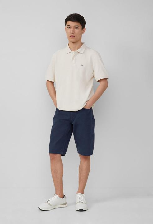 Actual product image S.Oliver Polo-Shirt Poloshirt mit kleinem Labelpatch und Flammgarnstruktur (3XL)