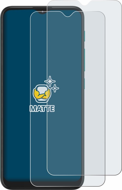 Actual product image BROTECT Anti-glare screen protector matt (2 Piece, Motorola Moto G9 Play)