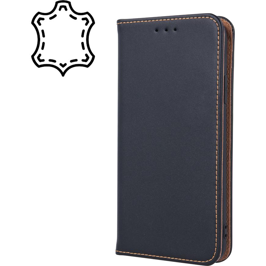 OEM Geniune Leder Smart Pro für Samsung Galaxy S23 schwarz (Samsung Galaxy S23), Smartphone Hülle, Schwarz