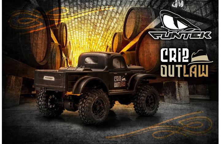 Produktbild Funtek Scale Crawler CR12 Outlaw Schwarz, RTR, 1:12 (RTR Ready-to-Run)