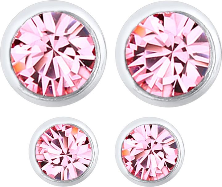 Produktbild Elli Ohrringe Basic Set Kristalle Filigran 925 Silber (Glaskristall, 925er Sterling Silber)