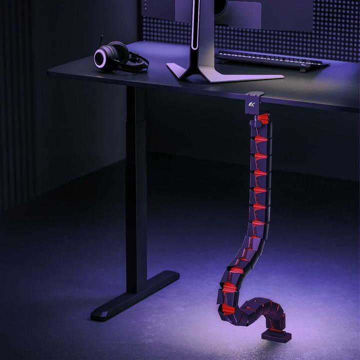 Image du produit NanoRS Nano Rs Organizer Kabli / Maskownica Do Biurka 1345mm Czarno Czerwony Rs125