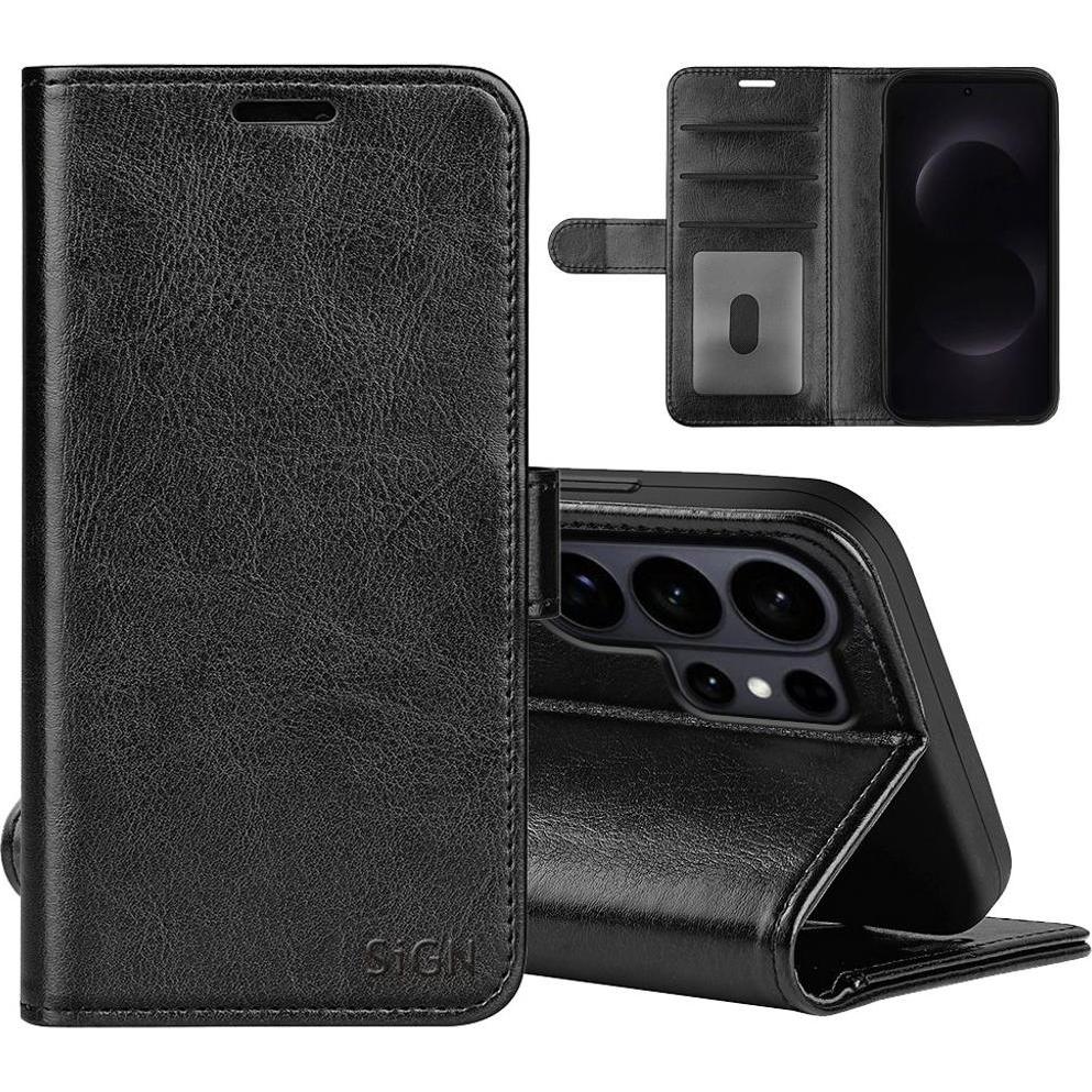 SIGN Wallet Cover for Samsung Galaxy S26 Ultra - Black (Samsung Galaxy S26 Ultra), Cover smartphone, Nero