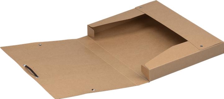 Image du produit Elba Boîte de rangement Touareg, DIN A4, hauteur de remplissage : 35 mm, beige en carton dur, étiquette (A4, 1x)
