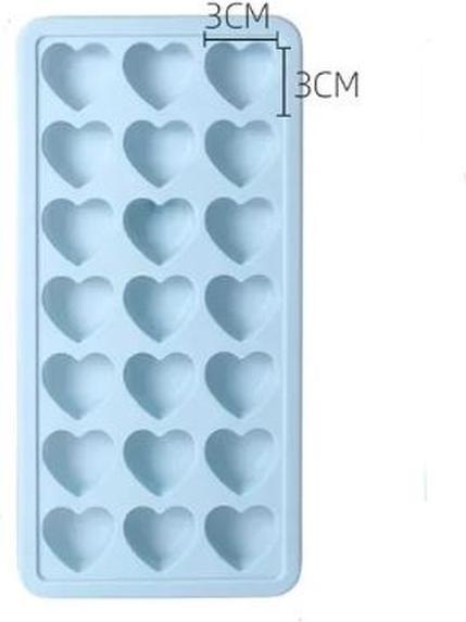 MU Style Silicone ice cube mould (21 cavities)