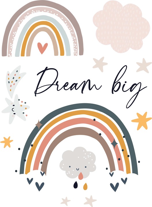 Produktbild Papierdrachen Regenbogen (22 x 30 cm)