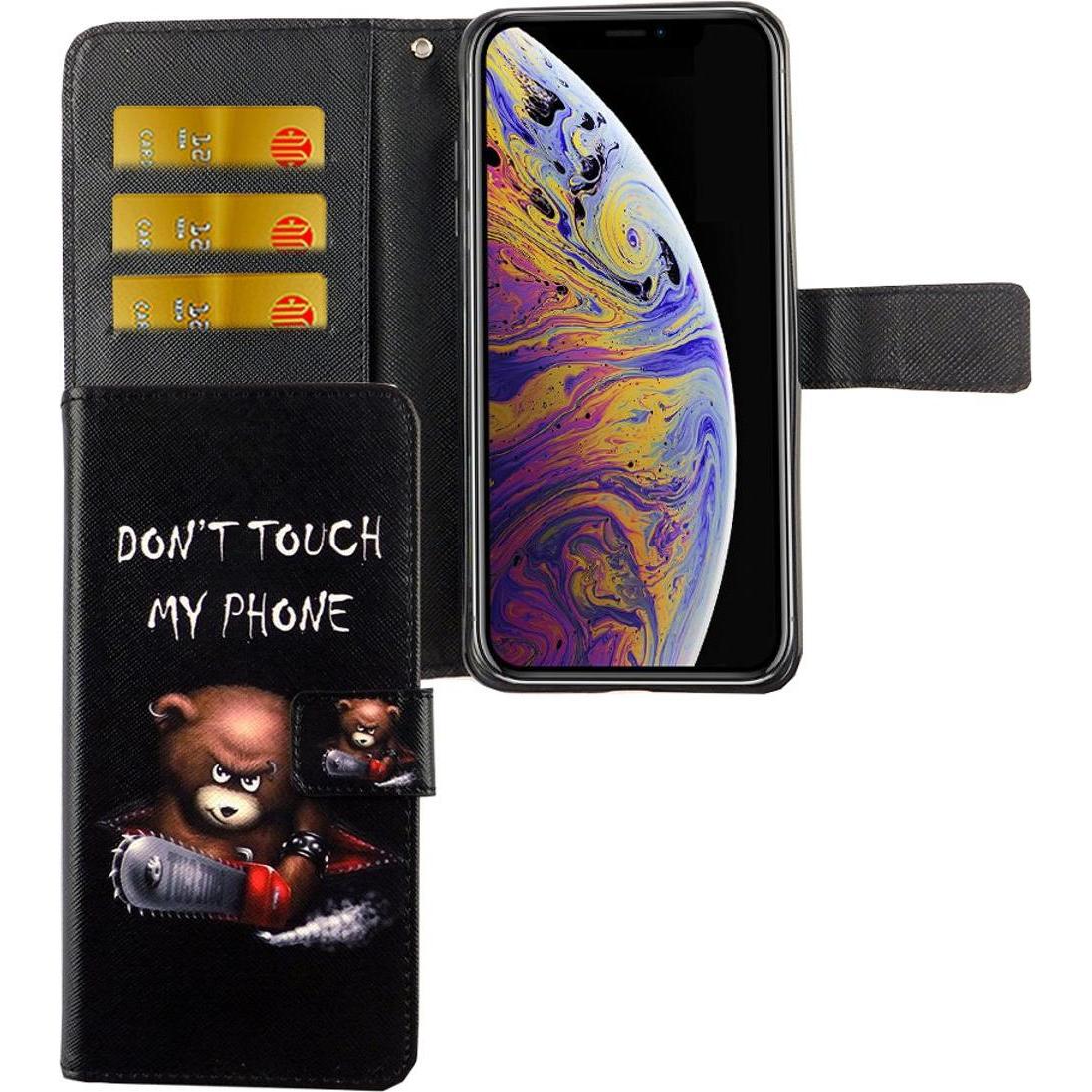 Thumbnail - König Design Hülle Handy Schutz für Apple iPhone XS Max Case Cover Tasche Wallet Etui Bumper (Apple iPhone XS Max), Smar...