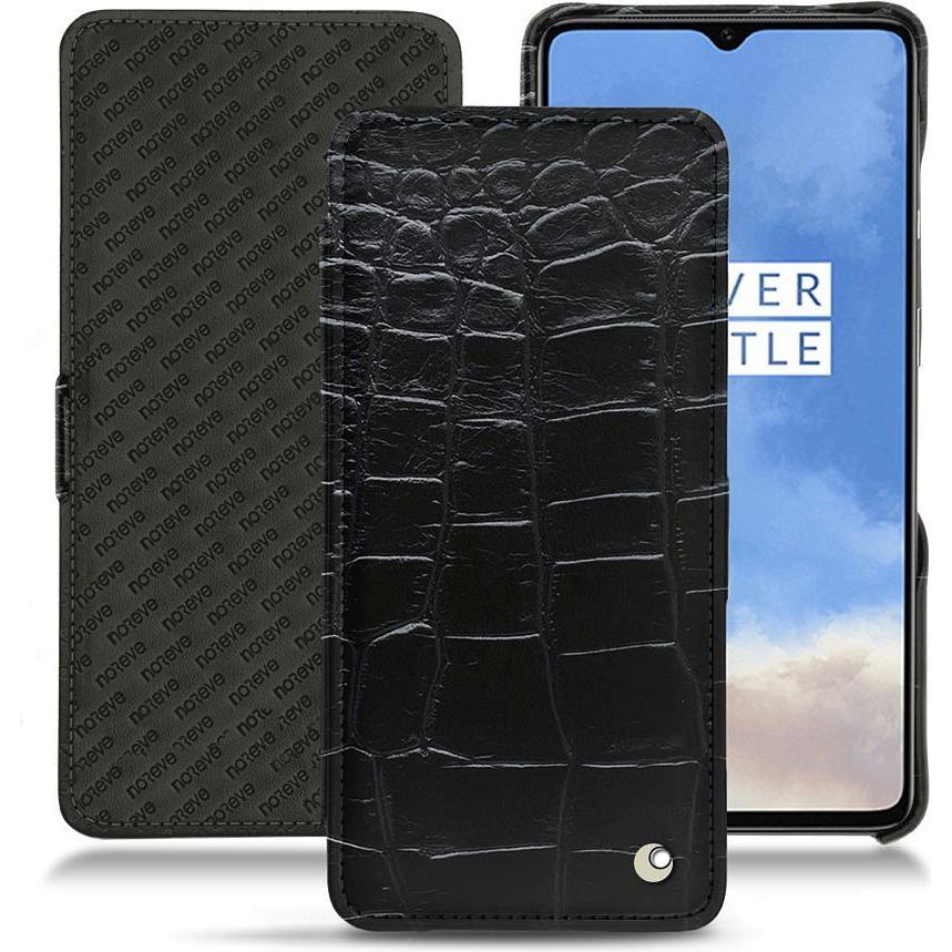 Noreve Lederschutzhülle horizontal (OnePlus 7T), Smartphone Hülle, Schwarz