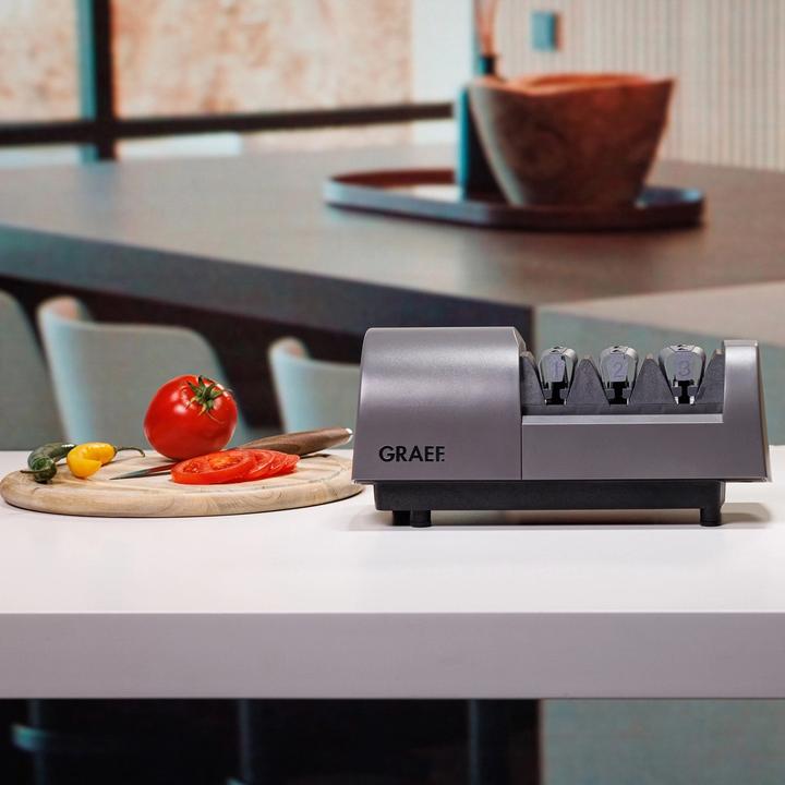 Produktbild Graef SG530 Messerschärfer quarzgrau 3-Phasen Trizor