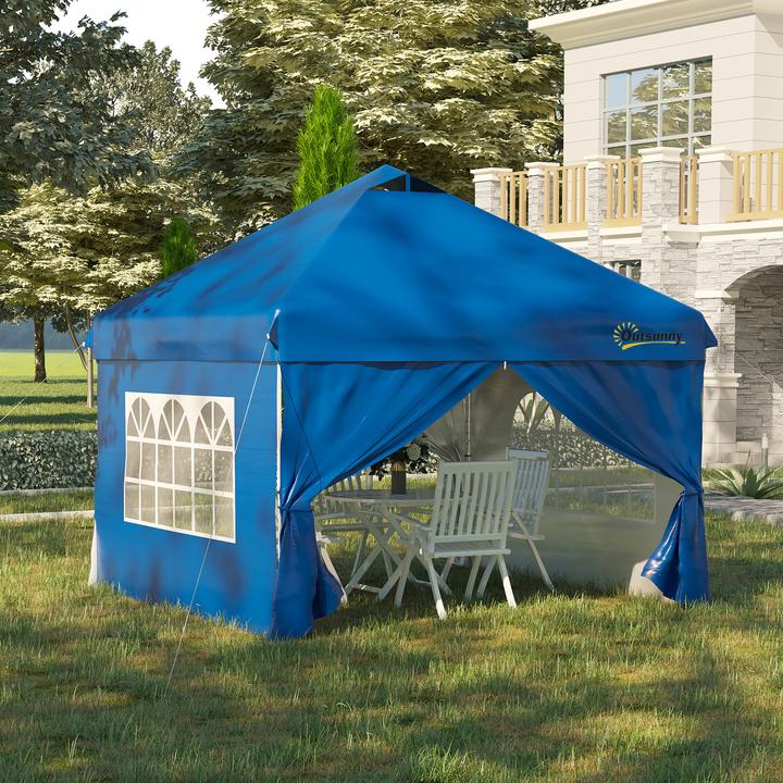 Actual product image Outsunny Pavilion with roll-up bag (300 cm, 300 cm)