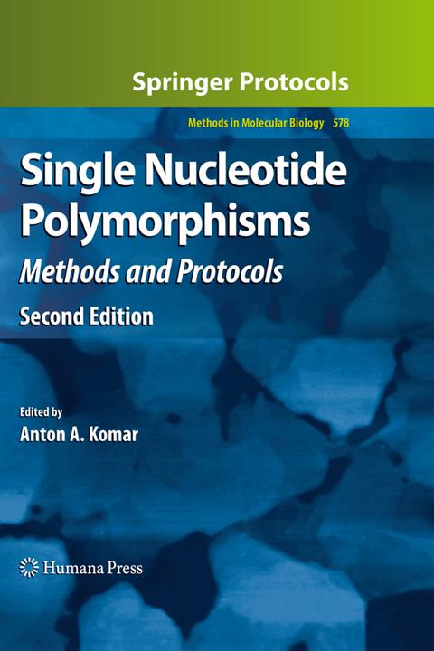 Produktbild Single Nucleotide Polymorphisms (Englisch, Anton A. Komar, 2012)