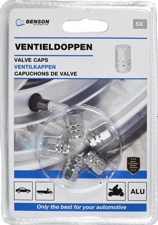 Produktbild Benson Ventilkappen 5-tlg Aluminium