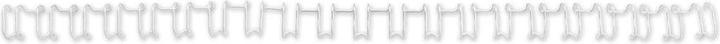 Image du produit GBC Fil de ligature, 14 mm, 21 anneaux, blanc