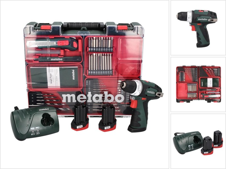 Actual product image Metabo Powermaxx BS Basic Set cordless drill/driver (Rechargeable battery operated)