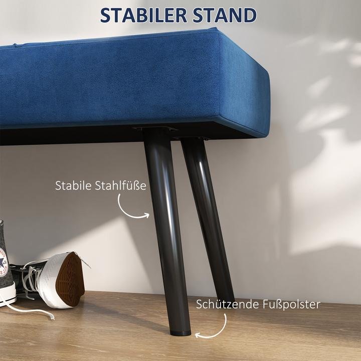 Immagine prodotto Homcom Sitzbank Polyester, Stahl Blau