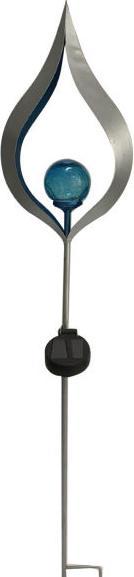 Actual product image Globo Solar light silver 1xLED (IP44)