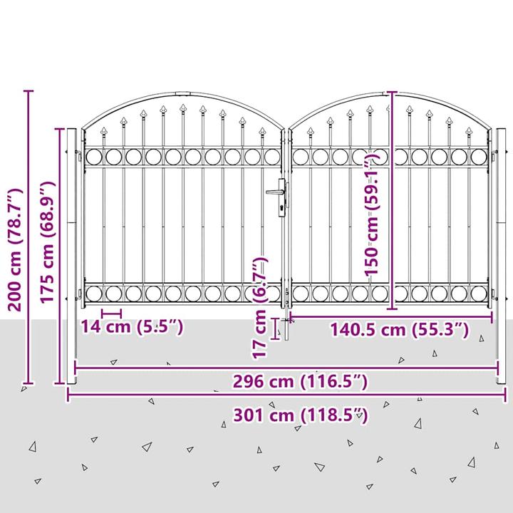 Image du produit vidaXL Gartentor